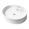 Alfi Brand ALFI brand ABC910 White 22" Oval Above Mount Ceramic Sink with Faucet Hole ABC910